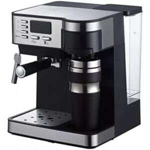 هوم ماستر ماكينة صنع قهوة الاسبريسو والكابتشينو 850 واط - أسود