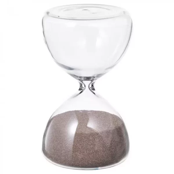 ديكور ساعة رملية, زجاج شفاف/رملي