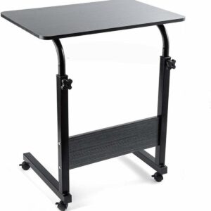 طاولة لابتوب متحركة قابلة للتعديل (40*80 سم) – أسود